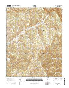 Cliff Rose Hill Arizona Current topographic map, 1:24000 scale, 7.5 X 7.5 Minute, Year 2014