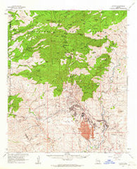 Clifton Arizona Historical topographic map, 1:62500 scale, 15 X 15 Minute, Year 1962