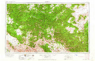 Clifton Arizona Historical topographic map, 1:250000 scale, 1 X 2 Degree, Year 1962