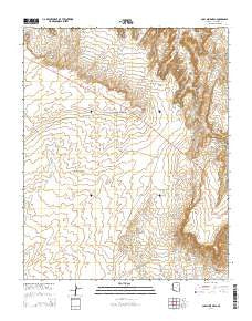 Coal Mine Mesa Arizona Current topographic map, 1:24000 scale, 7.5 X 7.5 Minute, Year 2014