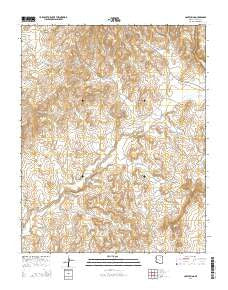 Coat Spring Arizona Current topographic map, 1:24000 scale, 7.5 X 7.5 Minute, Year 2014