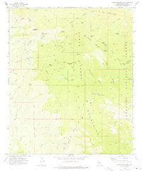 Cobre Grande Mtn Arizona Historical topographic map, 1:24000 scale, 7.5 X 7.5 Minute, Year 1972