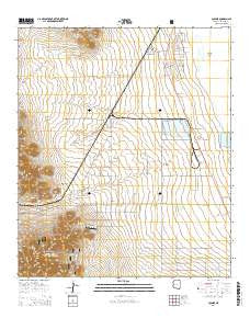 Cochise Arizona Current topographic map, 1:24000 scale, 7.5 X 7.5 Minute, Year 2014