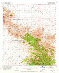 Cochise Head Arizona Historical topographic map, 1:62500 scale, 15 X 15 Minute, Year 1950