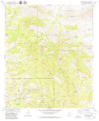 Cochise Head Arizona Historical topographic map, 1:24000 scale, 7.5 X 7.5 Minute, Year 1979