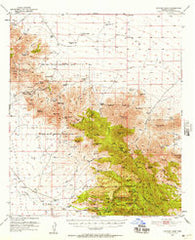 Cochise Head Arizona Historical topographic map, 1:62500 scale, 15 X 15 Minute, Year 1950