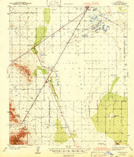 Cochise Arizona Historical topographic map, 1:62500 scale, 15 X 15 Minute, Year 1943