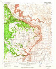 Coconino Point Arizona Historical topographic map, 1:62500 scale, 15 X 15 Minute, Year 1962