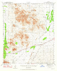 Cocoraque Butte Arizona Historical topographic map, 1:62500 scale, 15 X 15 Minute, Year 1941