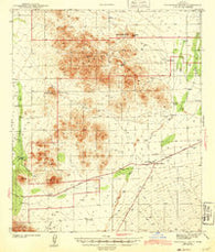 Cocoraque Butte Arizona Historical topographic map, 1:62500 scale, 15 X 15 Minute, Year 1943