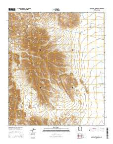 Coffeepot Mountain Arizona Current topographic map, 1:24000 scale, 7.5 X 7.5 Minute, Year 2014