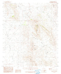 College Peaks Arizona Historical topographic map, 1:24000 scale, 7.5 X 7.5 Minute, Year 1985