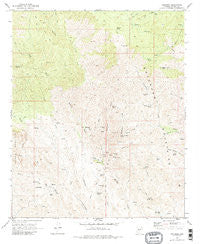 Columbia Arizona Historical topographic map, 1:24000 scale, 7.5 X 7.5 Minute, Year 1969