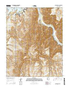 Columbine Falls Arizona Current topographic map, 1:24000 scale, 7.5 X 7.5 Minute, Year 2014