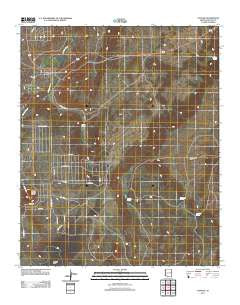 Concho Arizona Historical topographic map, 1:24000 scale, 7.5 X 7.5 Minute, Year 2011