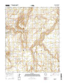 Concho Arizona Current topographic map, 1:24000 scale, 7.5 X 7.5 Minute, Year 2014