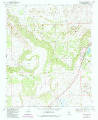 Concho Lake Arizona Historical topographic map, 1:24000 scale, 7.5 X 7.5 Minute, Year 1971