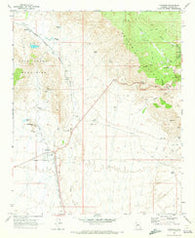 Congress Arizona Historical topographic map, 1:24000 scale, 7.5 X 7.5 Minute, Year 1969