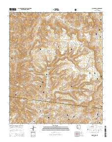 Cooks Mesa Arizona Current topographic map, 1:24000 scale, 7.5 X 7.5 Minute, Year 2014