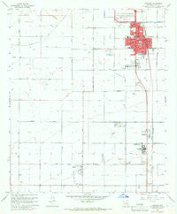 Coolidge Arizona Historical topographic map, 1:24000 scale, 7.5 X 7.5 Minute, Year 1965