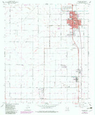 Coolidge Arizona Historical topographic map, 1:24000 scale, 7.5 X 7.5 Minute, Year 1965