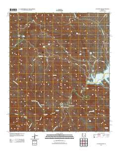 Coolidge Dam Arizona Historical topographic map, 1:24000 scale, 7.5 X 7.5 Minute, Year 2011
