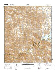 Coolidge Dam Arizona Current topographic map, 1:24000 scale, 7.5 X 7.5 Minute, Year 2014