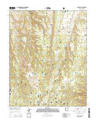 Cooper Ridge Arizona Current topographic map, 1:24000 scale, 7.5 X 7.5 Minute, Year 2014