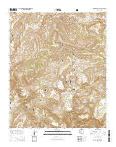 Copper Mountain Arizona Current topographic map, 1:24000 scale, 7.5 X 7.5 Minute, Year 2014