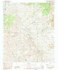 Copperplate Gulch Arizona Historical topographic map, 1:24000 scale, 7.5 X 7.5 Minute, Year 1989