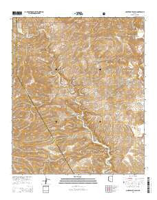 Copperplate Gulch Arizona Current topographic map, 1:24000 scale, 7.5 X 7.5 Minute, Year 2014