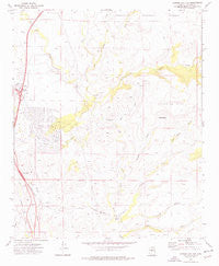 Cordes Junction Arizona Historical topographic map, 1:24000 scale, 7.5 X 7.5 Minute, Year 1974