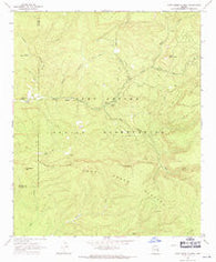 Corn Creek Plateau Arizona Historical topographic map, 1:24000 scale, 7.5 X 7.5 Minute, Year 1967