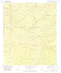 Corn Creek Plateau Arizona Historical topographic map, 1:24000 scale, 7.5 X 7.5 Minute, Year 1978