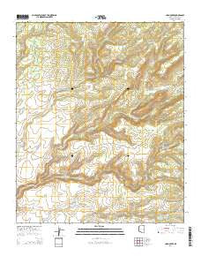 Corn Creek Arizona Current topographic map, 1:24000 scale, 7.5 X 7.5 Minute, Year 2014
