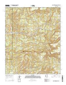 Corn Creek Plateau Arizona Current topographic map, 1:24000 scale, 7.5 X 7.5 Minute, Year 2014