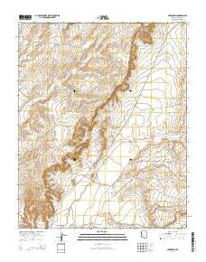Cornfields Arizona Current topographic map, 1:24000 scale, 7.5 X 7.5 Minute, Year 2014