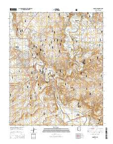 Cornville Arizona Current topographic map, 1:24000 scale, 7.5 X 7.5 Minute, Year 2014