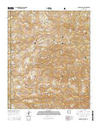 Coronado Mountain Arizona Current topographic map, 1:24000 scale, 7.5 X 7.5 Minute, Year 2014