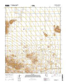 Cortez Peak Arizona Current topographic map, 1:24000 scale, 7.5 X 7.5 Minute, Year 2014