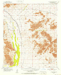 Cotton Center Arizona Historical topographic map, 1:62500 scale, 15 X 15 Minute, Year 1951