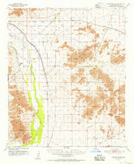 Cotton Center Arizona Historical topographic map, 1:62500 scale, 15 X 15 Minute, Year 1951