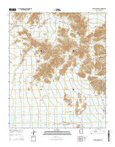 Cotton Center SE Arizona Current topographic map, 1:24000 scale, 7.5 X 7.5 Minute, Year 2014