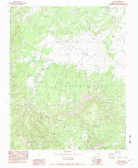 Cove Arizona Historical topographic map, 1:24000 scale, 7.5 X 7.5 Minute, Year 1982