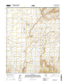 Cow Butte Arizona Current topographic map, 1:24000 scale, 7.5 X 7.5 Minute, Year 2014