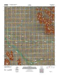 Cowlic Arizona Historical topographic map, 1:24000 scale, 7.5 X 7.5 Minute, Year 2011