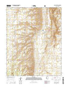 Coyote Buttes Arizona Current topographic map, 1:24000 scale, 7.5 X 7.5 Minute, Year 2014