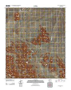 Coyote Peak Arizona Historical topographic map, 1:24000 scale, 7.5 X 7.5 Minute, Year 2011
