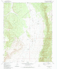 Crater Canyon Arizona Historical topographic map, 1:24000 scale, 7.5 X 7.5 Minute, Year 1981