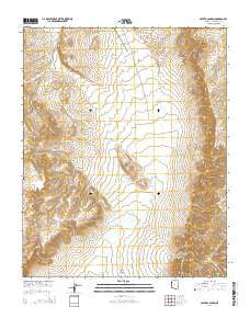 Crater Canyon Arizona Current topographic map, 1:24000 scale, 7.5 X 7.5 Minute, Year 2014
